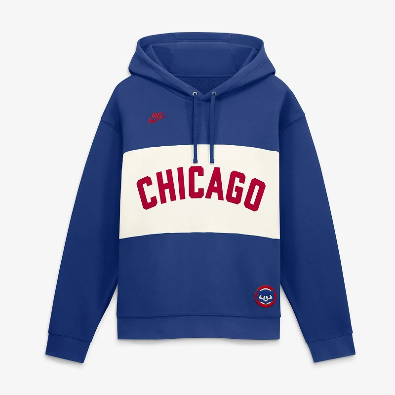 Men's Nike Royal Chicago Cubs 1978 Cooperstown Collection Legacy Color-Block Hoodie