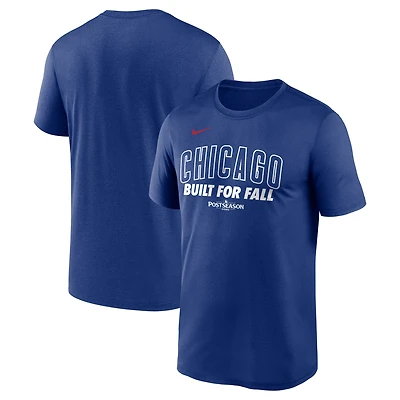 T-shirt Nike Royal Chicago Cubs 2025 MLB Postseason Authentic Collection Legend Dri-FIT pour homme