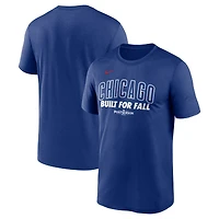 T-shirt Nike Royal Chicago Cubs 2025 MLB Postseason Authentic Collection Legend Dri-FIT pour homme