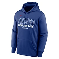 Sweat à capuche Nike Royal Chicago Cubs 2025 MLB Postseason Authentic Collection Therma Fleece pour homme