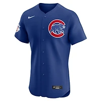 Maillot Nike Royal Chicago Cubs Alternate Vapor Premier Elite Patch pour homme