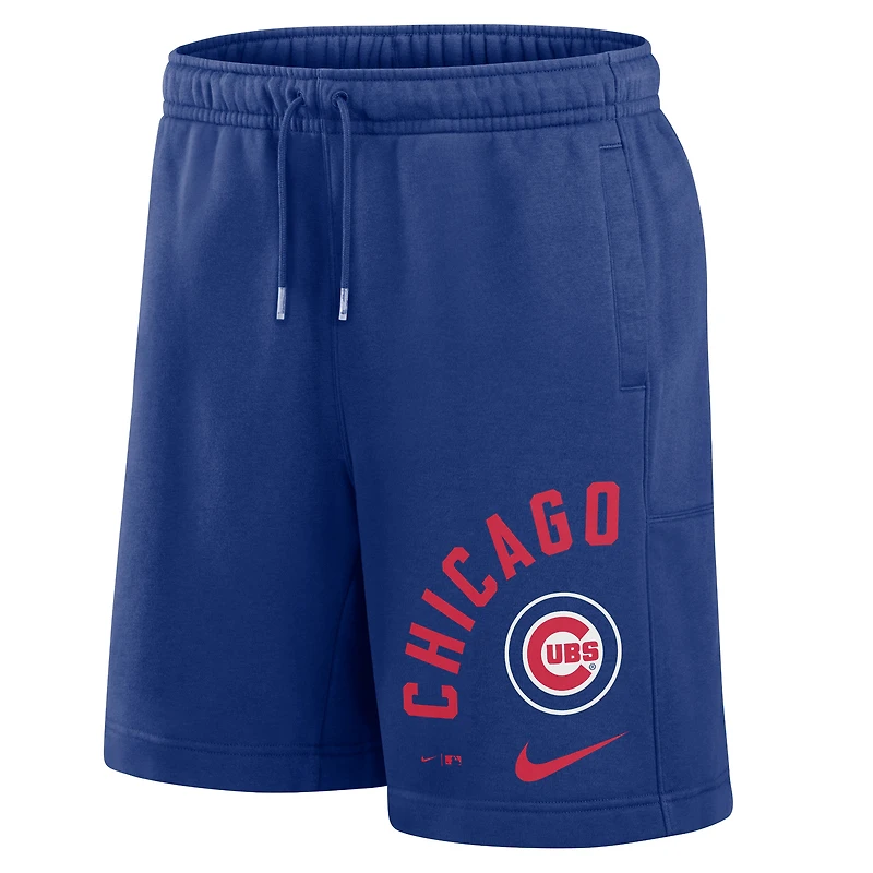 Men's Nike Royal Chicago Cubs Arched Kicker Fleece Shorts