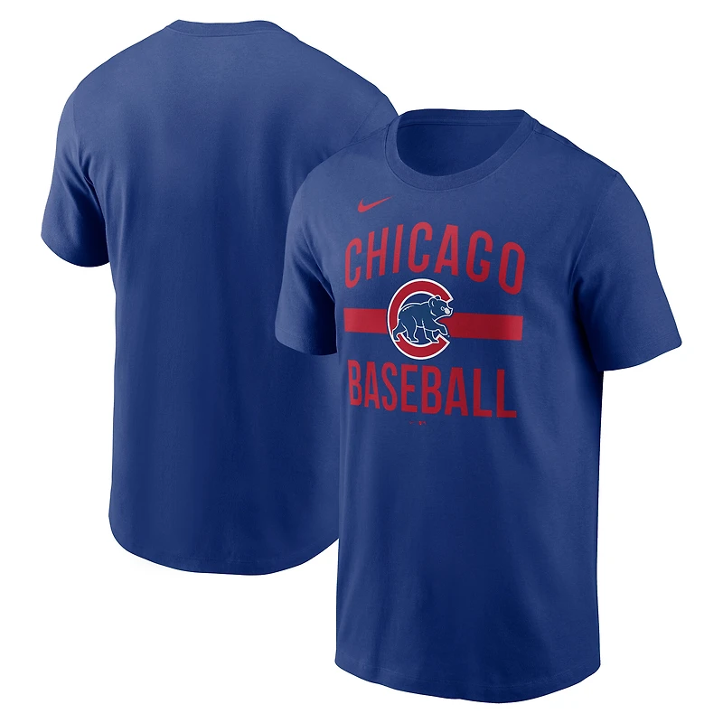 Men's Nike  Royal Chicago Cubs Arched T-Shirt