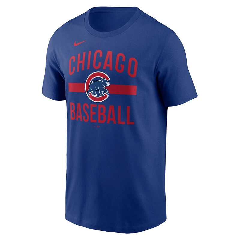 Men's Nike  Royal Chicago Cubs Arched T-Shirt