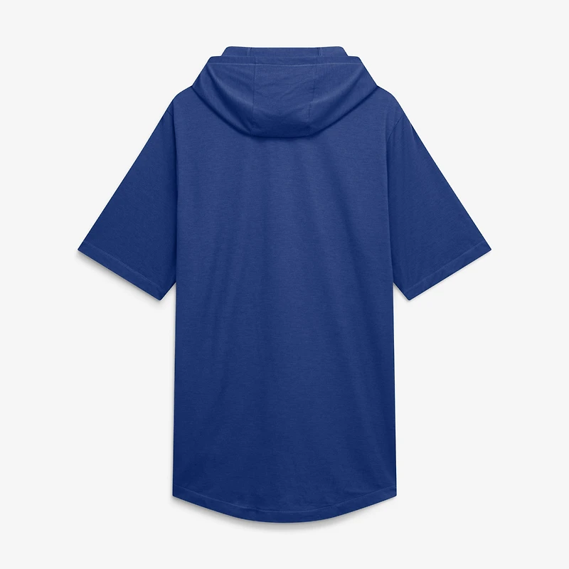 T-shirt à capuche Nike Royal Chicago Cubs pour homme, en mélange de trois matières, avec logo arqué.