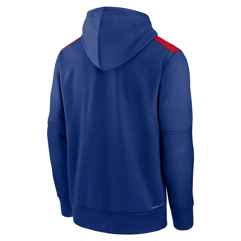Men's Nike Royal Chicago Cubs Authentic Collection Performance Pullover Hoodie