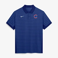 Polo rayé Dri-FIT de la collection authentique Nike Royal Chicago Cubs pour homme