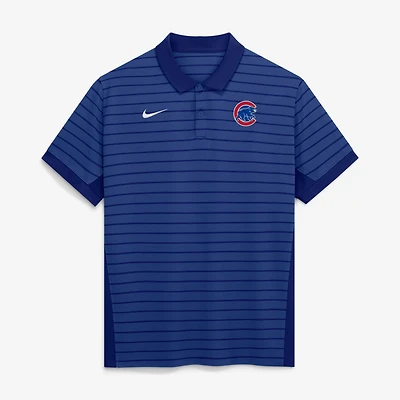 Men's Nike Royal Chicago Cubs Authentic Collection Striped Victory Dri-FIT Polo