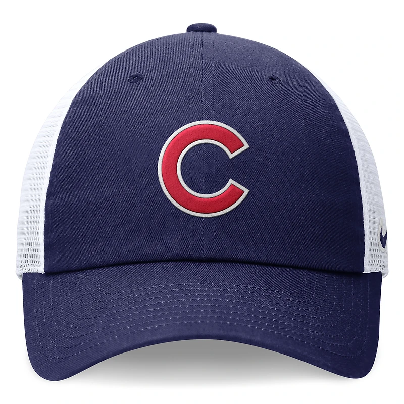 Casquette réglable Nike Royal Chicago Cubs Club Trucker pour homme