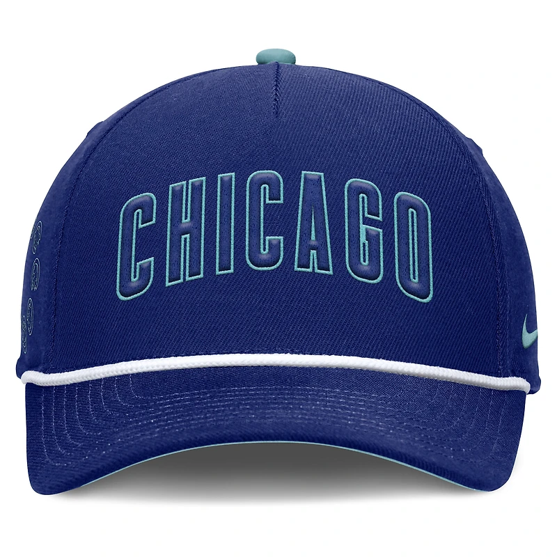 Casquette ajustable Nike Royal Chicago Cubs pour homme, motif Père's Day Rise