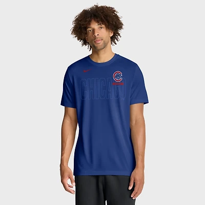 T-shirt Nike Royal Chicago Cubs Knockout Team Legend Dri-FIT pour homme