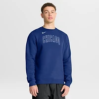 Men's Nike Royal Chicago Cubs Primetime Wordmark Sweatshirt
