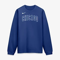 Men's Nike Royal Chicago Cubs Primetime Wordmark Sweatshirt