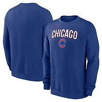 Sweat-shirt Nike Royal Chicago Cubs pour homme