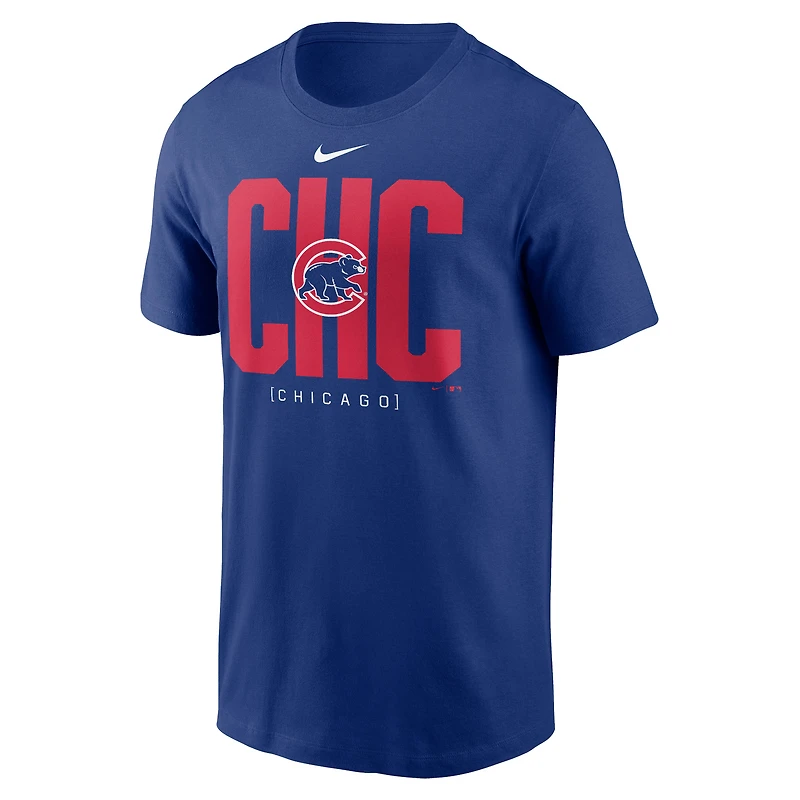 Men's Nike Royal Chicago Cubs Scoreboard T-Shirt