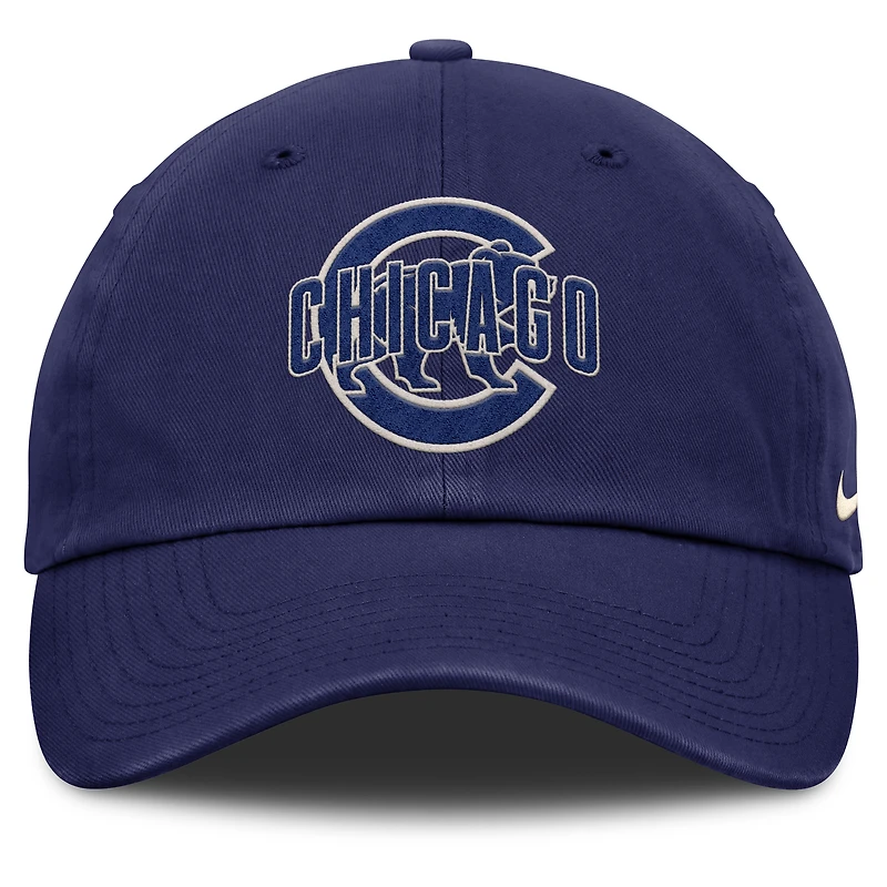 Casquette ajustable Nike Royal Chicago Cubs Statement Club pour homme
