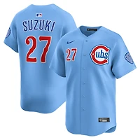 Maillot Nike Seiya Suzuki Royal Chicago Cubs, deuxième joueur remplaçant en édition limitée pour homme