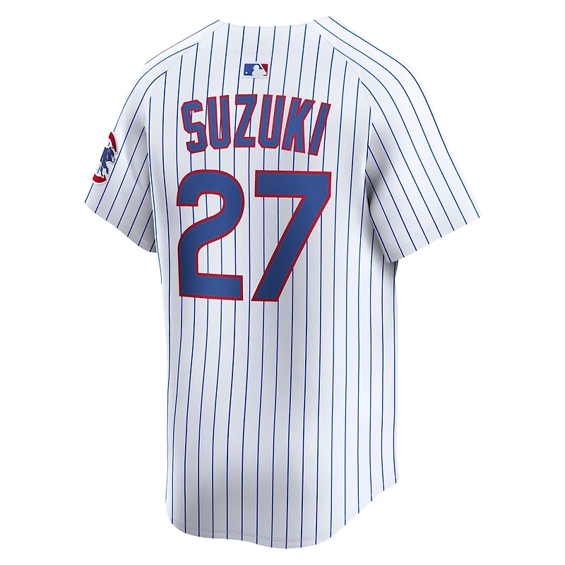 Men's Nike Seiya Suzuki White Chicago Cubs Home Limited Player Jersey