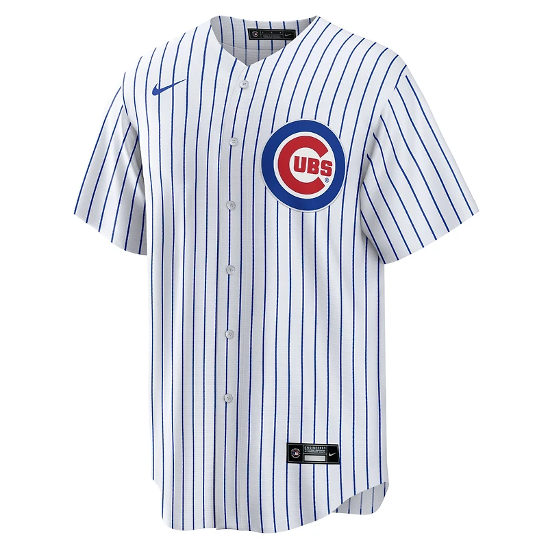 Maillot Nike Seiya Suzuki blanc pour homme, réplique domicile des Chicago Cubs