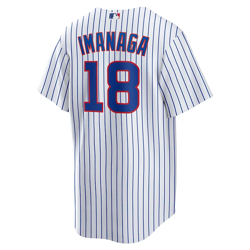 Maillot Nike Shota Imanaga blanc pour homme, réplique domicile des Chicago Cubs