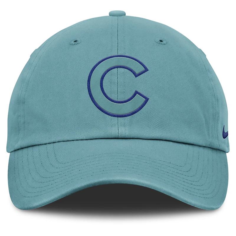 Casquette ajustable turquoise Nike Chicago Cubs pour homme, motif fête des pères