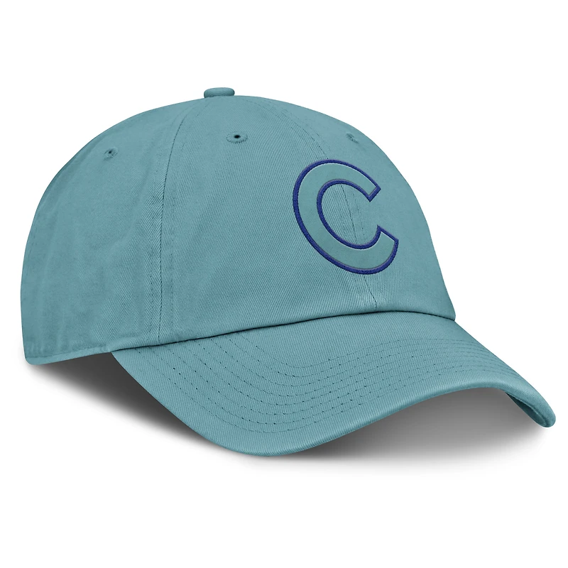 Casquette ajustable turquoise Nike Chicago Cubs pour homme, motif fête des pères