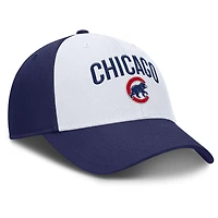 Casquette ajustable Nike Chicago Cubs Club Performance pour homme, blanche/bleue