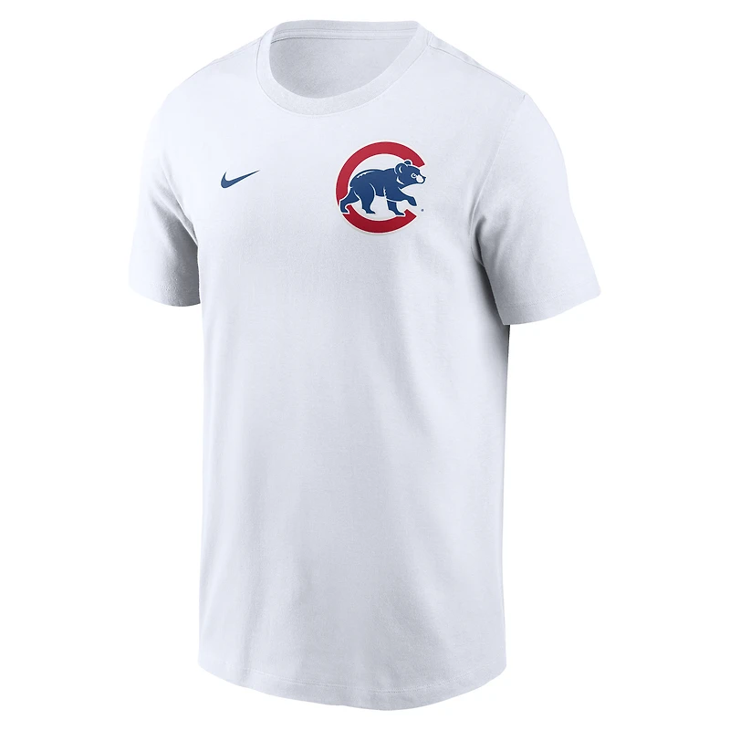 Men's Nike White Chicago Cubs 2-Hit T-Shirt