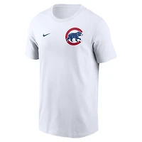 Men's Nike White Chicago Cubs 2-Hit T-Shirt