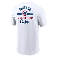 Men's Nike White Chicago Cubs 2-Hit T-Shirt