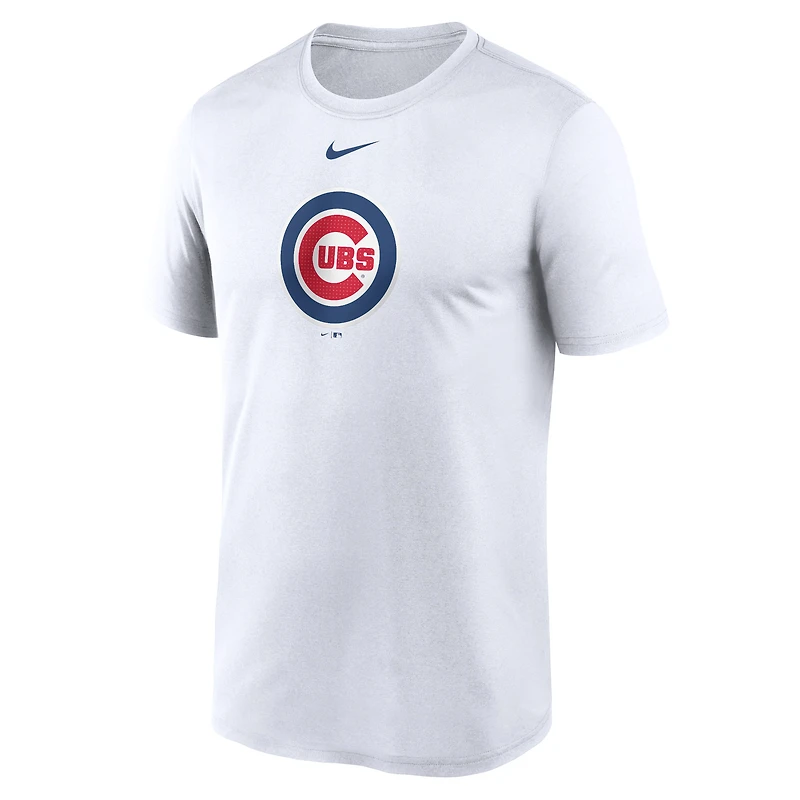 Men's Nike White Chicago Cubs Legend Fuse Large Logo Dri-FIT T-Shirt