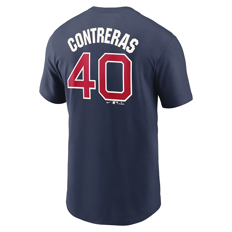 Men's Nike Willson Contreras Navy Chicago Cubs 2022 Field of Dreams Name & Number T-Shirt
