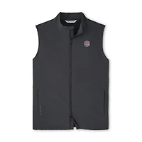 Men's Peter Millar Black Chicago Cubs Dunes Full-Zip Vest