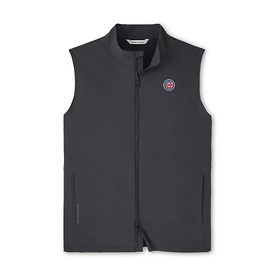 Men's Peter Millar Black Chicago Cubs Dunes Full-Zip Vest