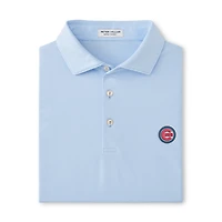 Men's Peter Millar Light Blue Chicago Cubs Jubilee Stripe Polo