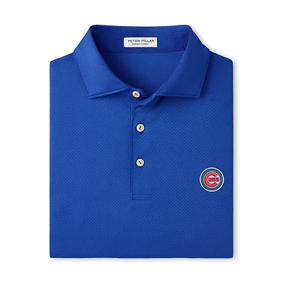 Polo de performance Peter Millar Royal Chicago Cubs Hugo pour homme