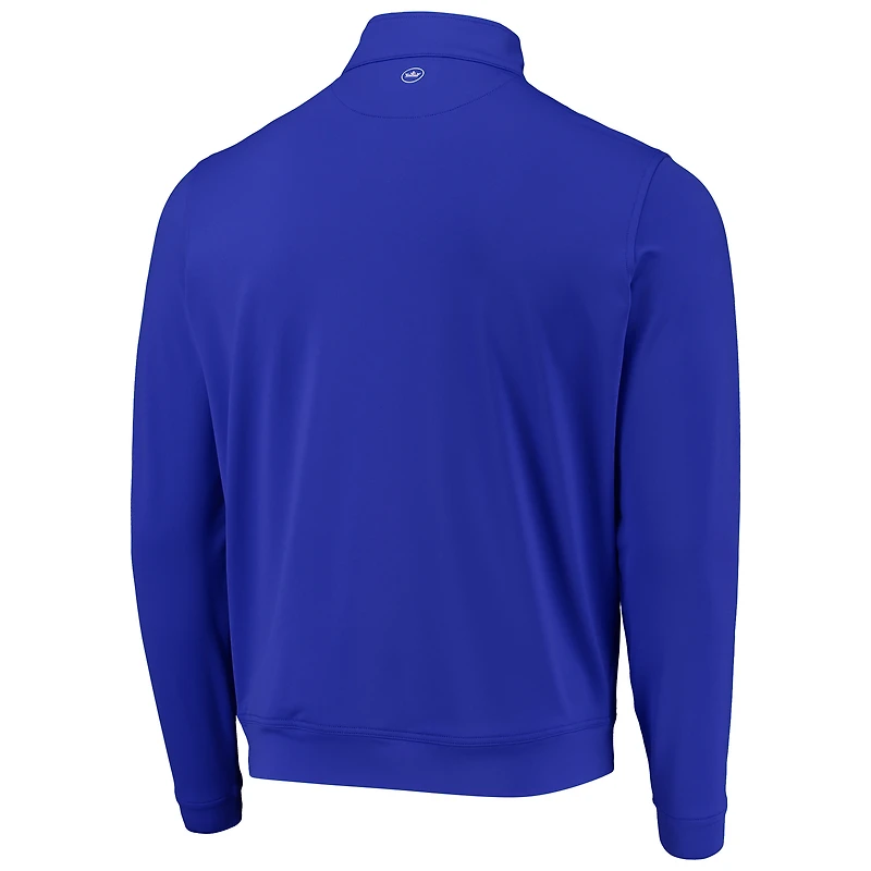 Peter Millar Royal Chicago Cubs Perth Solid Stretch Quarter-Zip Top pour homme