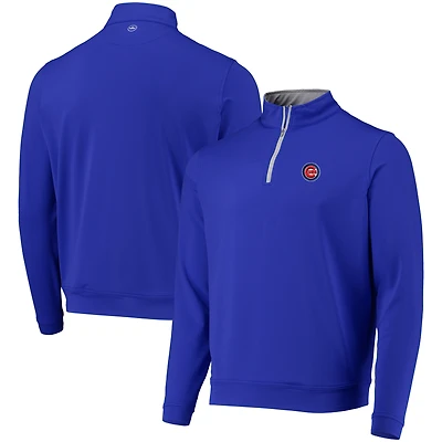 Peter Millar Royal Chicago Cubs Perth Solid Stretch Quarter-Zip Top pour homme