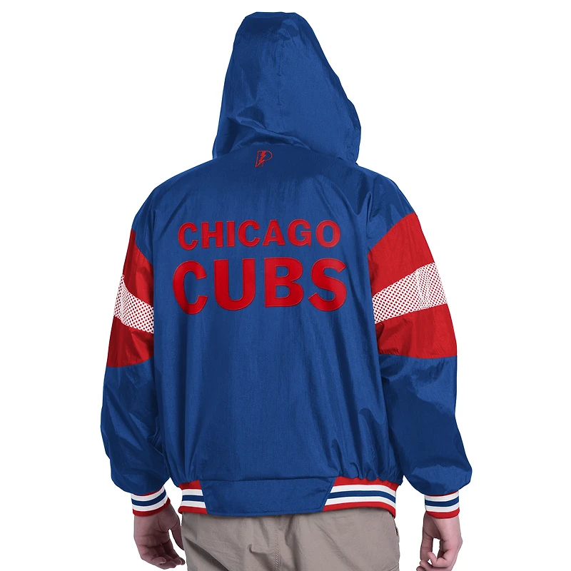 Men's Pro Player Royal/Red Chicago Cubs Legacy Lightweight Full-Zip Hooded Jacket
