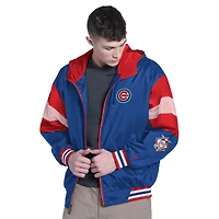 Veste à capuche zippée légère Chicago Cubs Legacy pour homme, coloris royal/rouge, style Pro Player