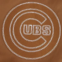 Veste entièrement zippée en sergé Pro Standard marron des Chicago Cubs Paint The City pour hommes