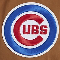 Veste entièrement zippée en sergé Pro Standard marron des Chicago Cubs Paint The City pour hommes