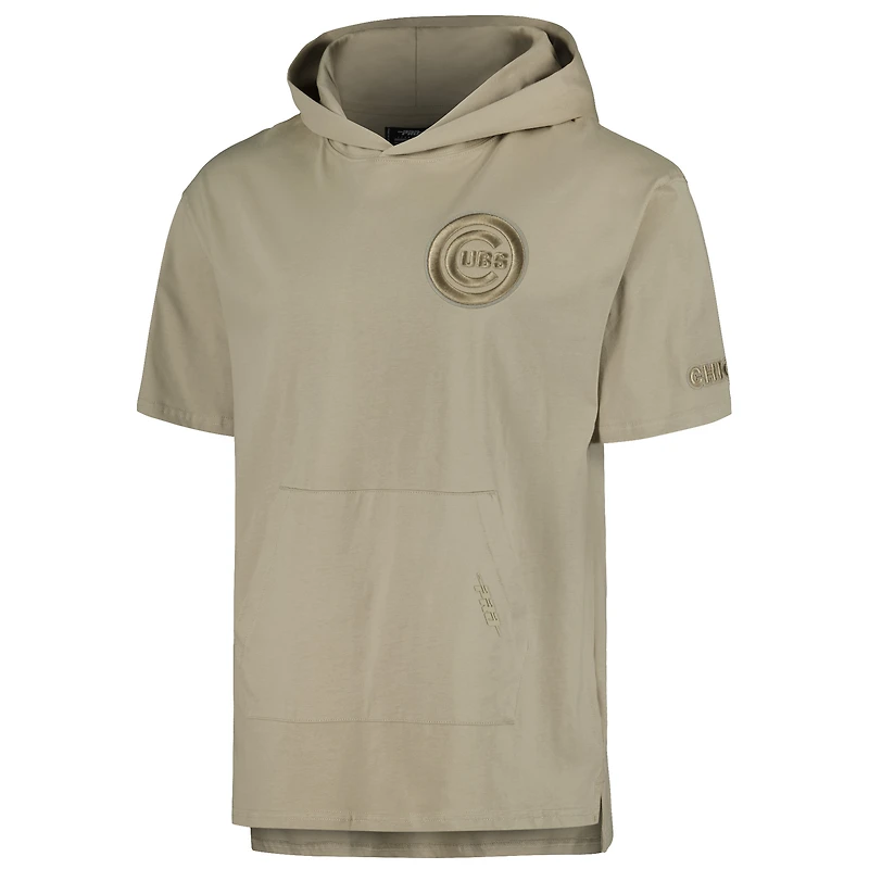 Men's Pro Standard Khaki Chicago Cubs Neutral Hoodie T-Shirt