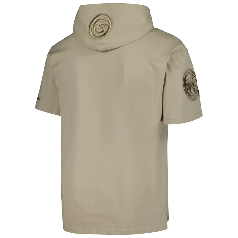 T-shirt à capuche neutre Pro Standard kaki Chicago Cubs pour hommes