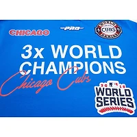 T-shirt pour homme Pro Standard Royal Chicago Cubs Championship