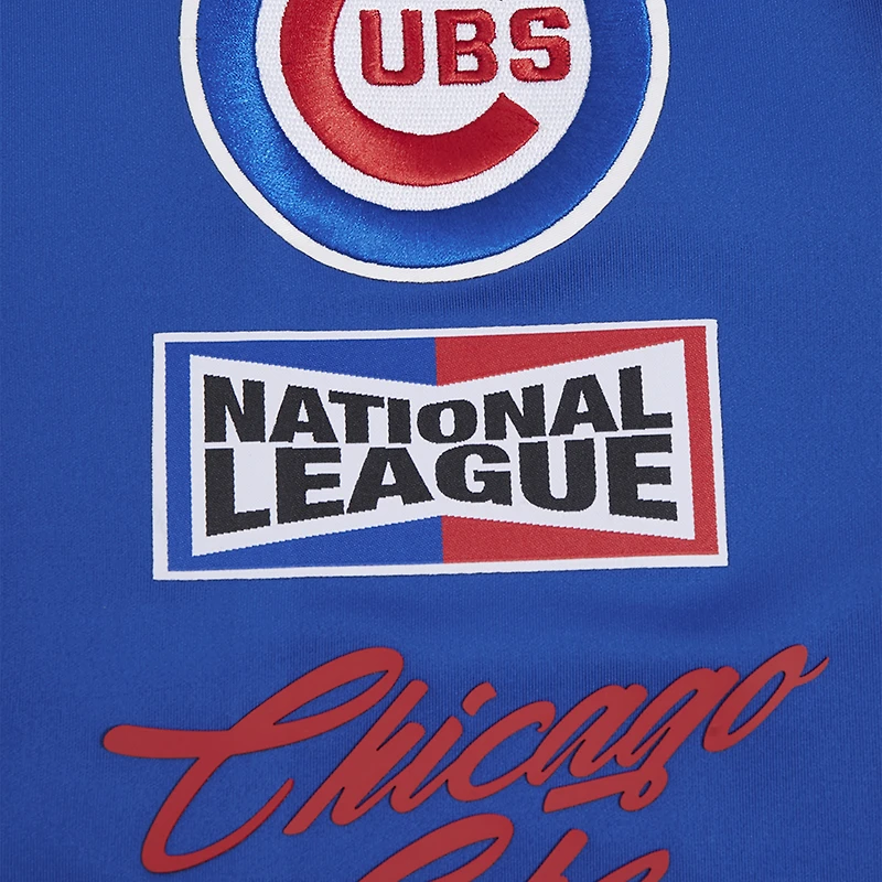 Men's Pro Standard Royal Chicago Cubs Fast Lane Full-Zip Track Jacket