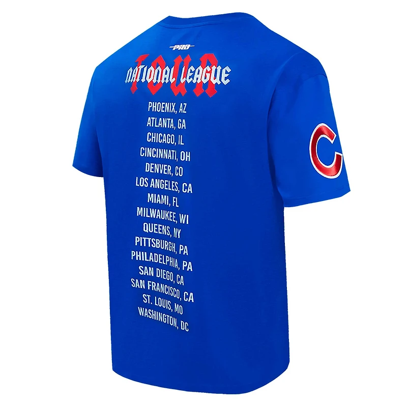 Men's Pro Standard Royal Chicago Cubs Oversized City Tour T-Shirt