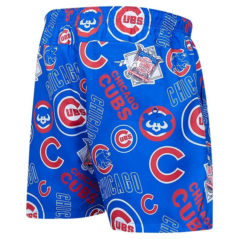 Short tissé avec logo pour hommes Pro Standard Royal Chicago Cubs Toss