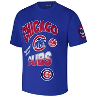 T-shirt Pro Standard Royal Chicago Cubs Turn It Up à épaules tombantes pour hommes
