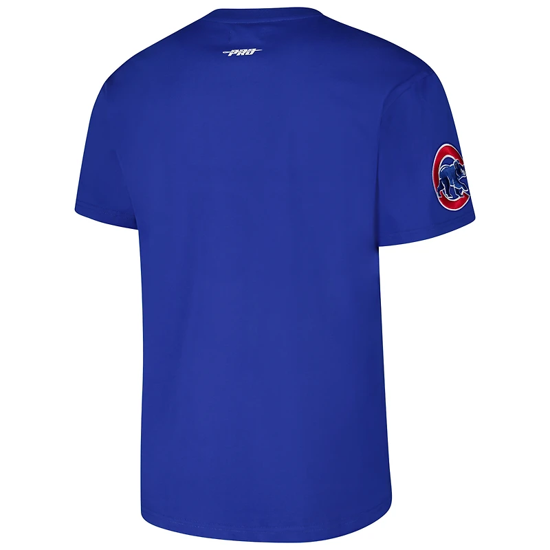 T-shirt Pro Standard Royal Chicago Cubs Turn It Up à épaules tombantes pour hommes